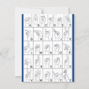 SIGNALSPRACHE-Flachkarte