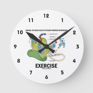 Signalzellen zum Starten der Proteinsynthese Runde Wanduhr