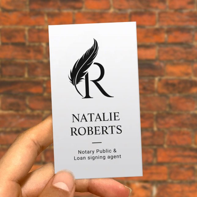 Signatur-Agent-Monogramm-Logo für Notare Visitenkarte (Von Creator hochgeladen)