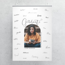 Signatur des Abschlusses des Fotos