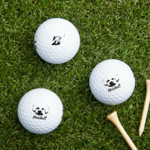 Signatur des Bichon Frise-Individuellen Namens Golfball