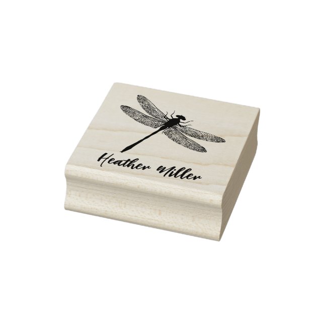 Signatur des eleganten Dragonfly-Individuellen Nam Gummistempel (Stempel)