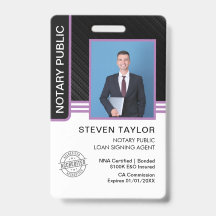 Signatur des öffentlichen Notars Agent-ID