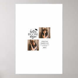 Signatur des personalisierten Abschlusses mit 2 Fo Poster