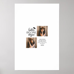 Signatur des personalisierten Abschlusses mit 2 Fo Poster
