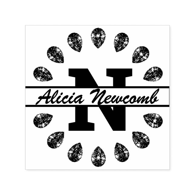Signatur, Diamanten und Monogramm Permastempel (Design)