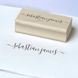 Signatur Elegant Personalisiert Gummistempel