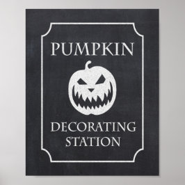 Signatur für das Halloween-Party der Pumpkin-Dekor Poster