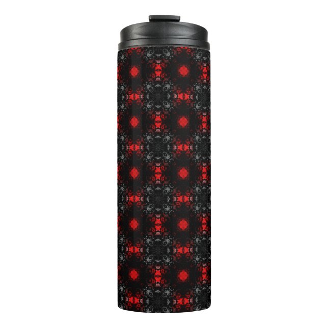 Signatur-Goth-Muster Thermosbecher (Vorderseite)