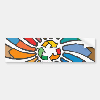 Signatur-Kunst Gerecycelt Autoaufkleber