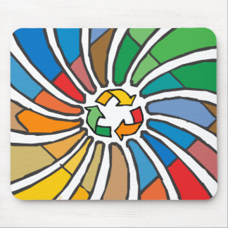 Signatur-Kunst Gerecycelt Mousepad