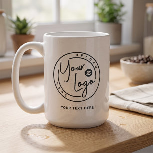 Signatur-Markenlogo Kaffeetasse