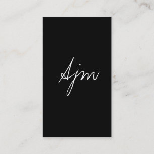Signatur-Monogramm 2 / Bokeh (golden) Visitenkarte