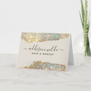 Signatur-Schrift Glam Glitter Kunde Danke Karte