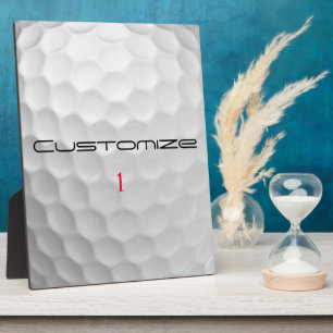 Signatur-Serie 1 personalisierte Golfball-Geschenk Fotoplatte