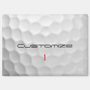 Signatur-Serie 1 personalisierte Golfball-Geschenk Magnet