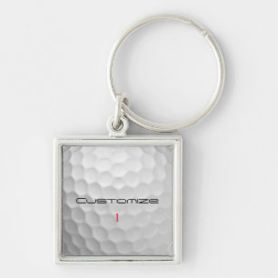 Signatur-Serie 1 personalisierte Golfball-Geschenk Schlüsselanhänger