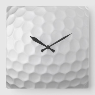 Signatur-Serie Golfball-Geschenke Quadratische Wanduhr