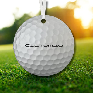 Signatur-Serie Personalisierte Golfball-Geschenke Ornament Aus Metall