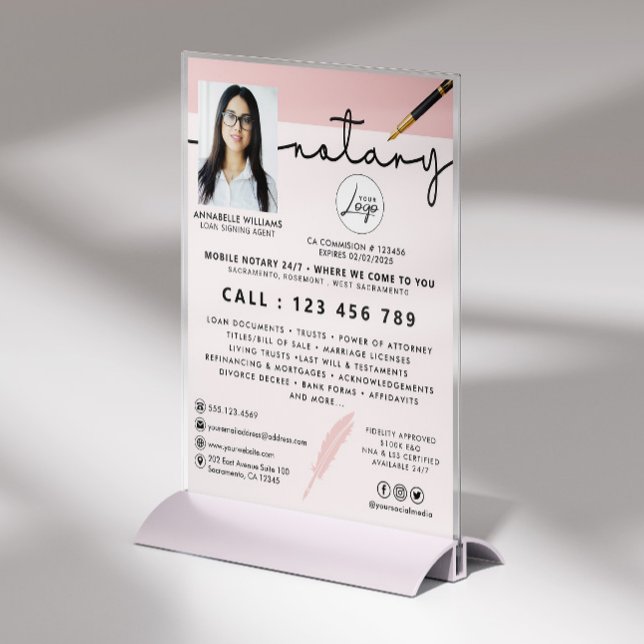 Signatur von Agent-Fotos für Notare Flyer (Von Creator hochgeladen)