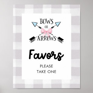 Signatur von Bows oder Pfeilen für Gender-Favorite Poster
