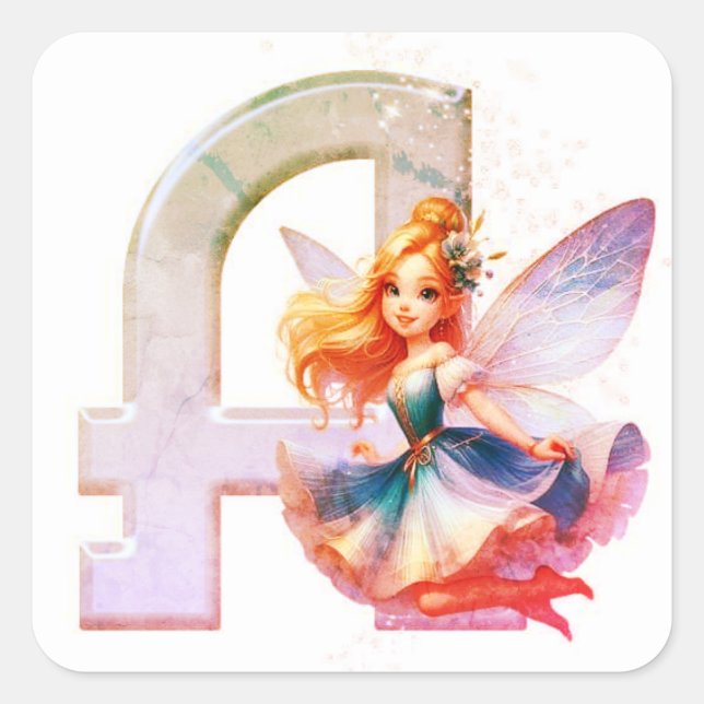 "Signature "A"-Logo-Aufkleber - Erhöhen Sie Ihren  Quadratischer Aufkleber (Vorderseite)