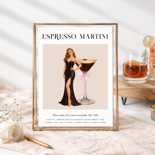 Signature Cocktail | Leo Zodiac Birthday Einladung (Von Creator hochgeladen)