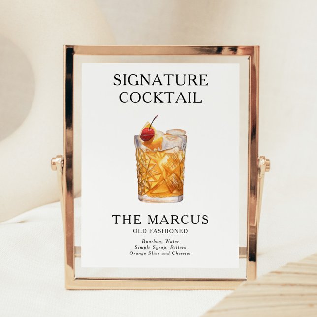 Signature Cocktail Menu Poster (Von Creator hochgeladen)