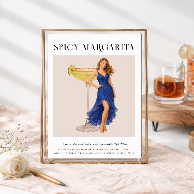 Signature Cocktail | Sagittarius Zodiac Birthday Einladung (Von Creator hochgeladen)