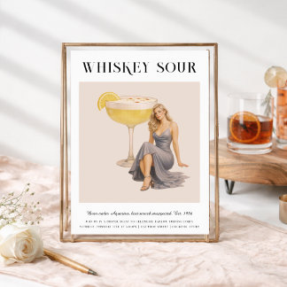 Signature-Cocktail | Wassermann-Sternzeichen-Gebur Einladung