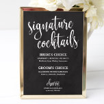 Signature Cocktails Chalkboard Hochzeitszeichen Poster<br><div class="desc">Ein schlichtes Kalligraphie-Zeichen für die Hochzeitssignatur Cocktails. Ich biete einen kostenlosen Kundenservice an,  wenn Sie Fragen oder besondere Wünsche haben,  dann kontaktieren Sie mich bitte.</div>