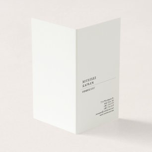 Signature Cream Moderne Beruflich exklusive Visitenkarten