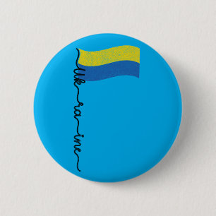 Signature-Design der Ukraine-Flagge, Symbol auf de Button