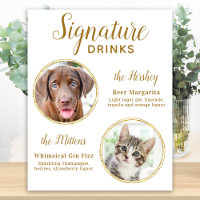 Signature Drinks Elegant Gold Pet Hochzeit 2 Foto