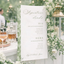 Signature-Drinks Elegante Grüne Salbei-Hochzeitsba