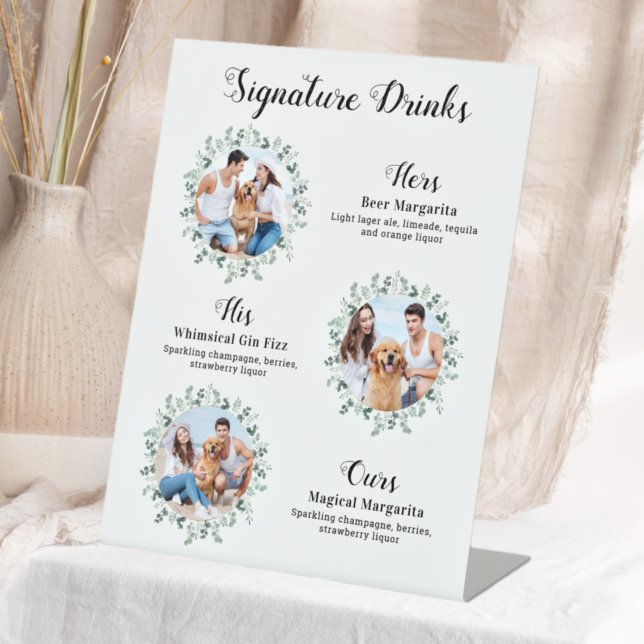 Signature Drinks Elegante Haustiere Hochzeit 3 Fot Sockelschild (Von Creator hochgeladen)