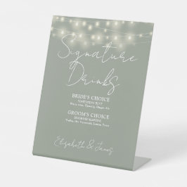 Signature Drinks für die Signatur der grünen Stric Sockelschild