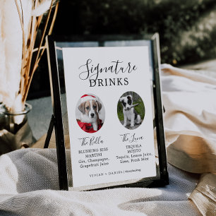 Signature Drinks für Minimalistische Hunde Foto Un Poster