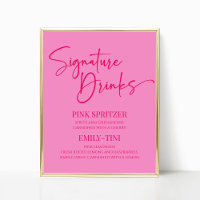 Signature Drinks Party Signature Hot Pink