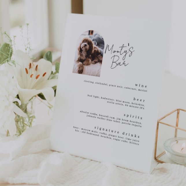 Signature Drinks Pet Bar Menu Pedestal Zeichen Sockelschild (Von Creator hochgeladen)