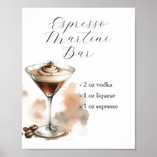 Signature-Drinks-Schilder Espresso Martini Poster