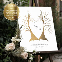 Signature/Fingerprint Hochzeitstich Gästebuch-Zeic
