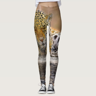 Signature Gepard-Druck Legging Leggings