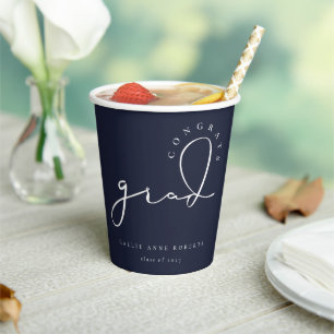 Signature Grad Script Paper Cups Pappbecher