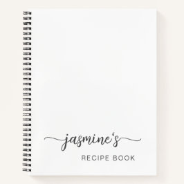 Signature-IDs für Girl Simple White Cookbook Notizbuch