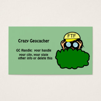 Signature-Karte des Funny Geocacher Geocaching-Han