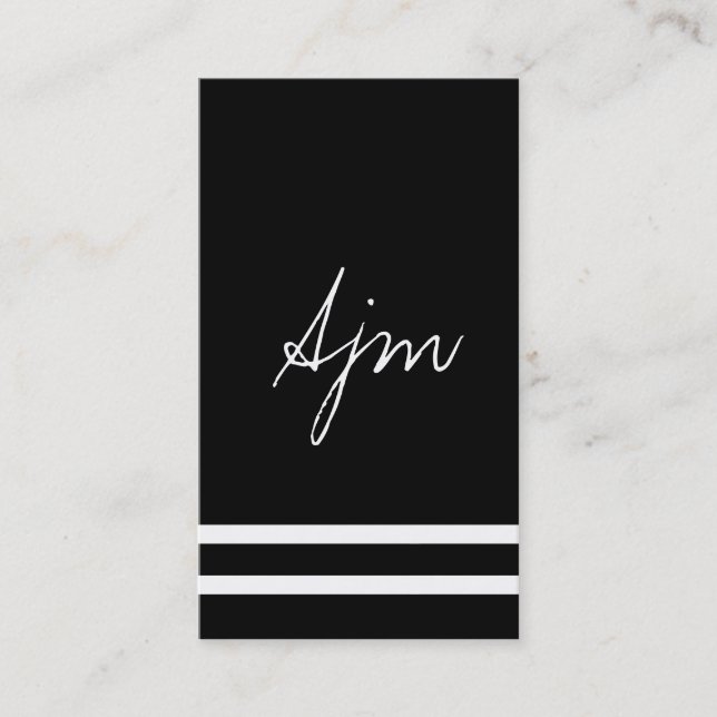 Signature Monogram 2 / Bokeh Visitenkarte (Vorderseite)