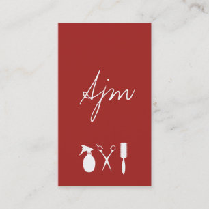 Signature Monogram Glamour Stylist Visitenkarte