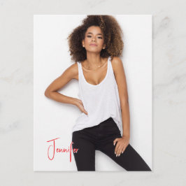 Signature Postcard QR Code Schauspieler Modell Pro Postkarte