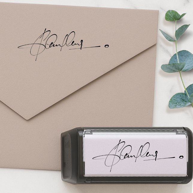 Signature Rubber Stamp | Your Handwriting Upload Permastempel (The perfect stamp for easily signing documents, letters, forms, contracts, checks & more!)